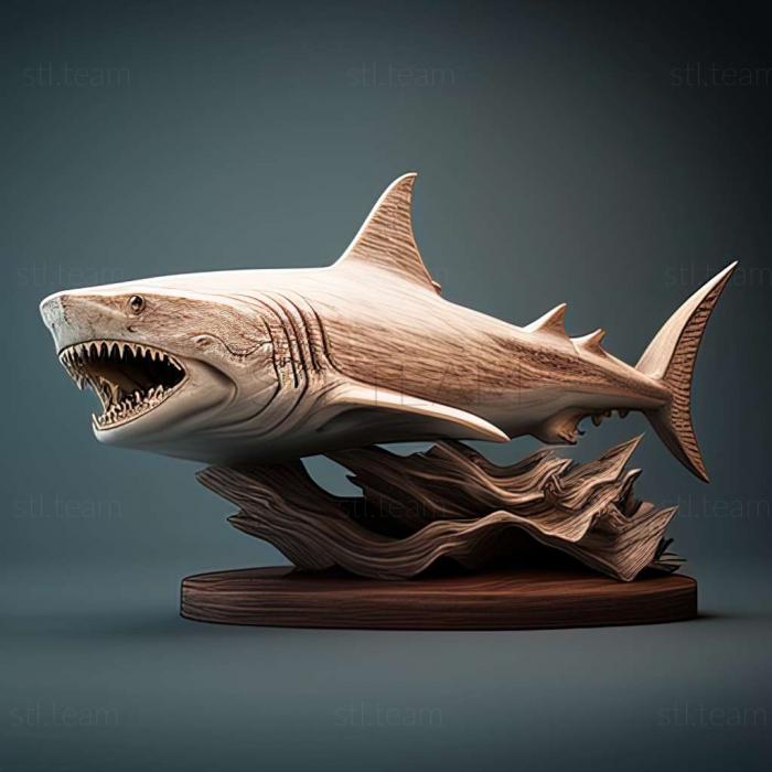 3D модель Белая акула (STL)